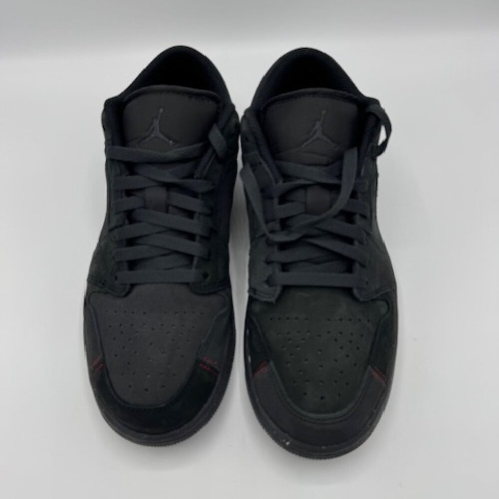 Nike Air Jordan 1 Low SE Crafted Mens 8.5 EUC Dark Smoke Grey Varsity Red no box - Picture 5 of 12